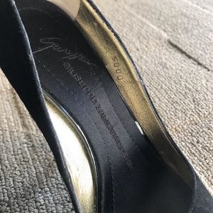 Giuseppe Zanotti Black Suede Heels | Size:4